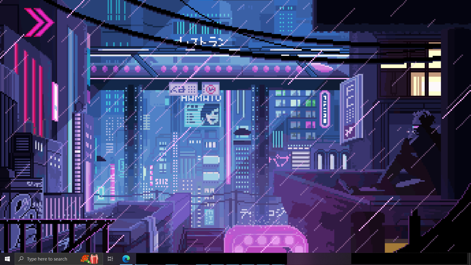 Animated live wallpaper desktop preview using Scene Wallpaper Manager