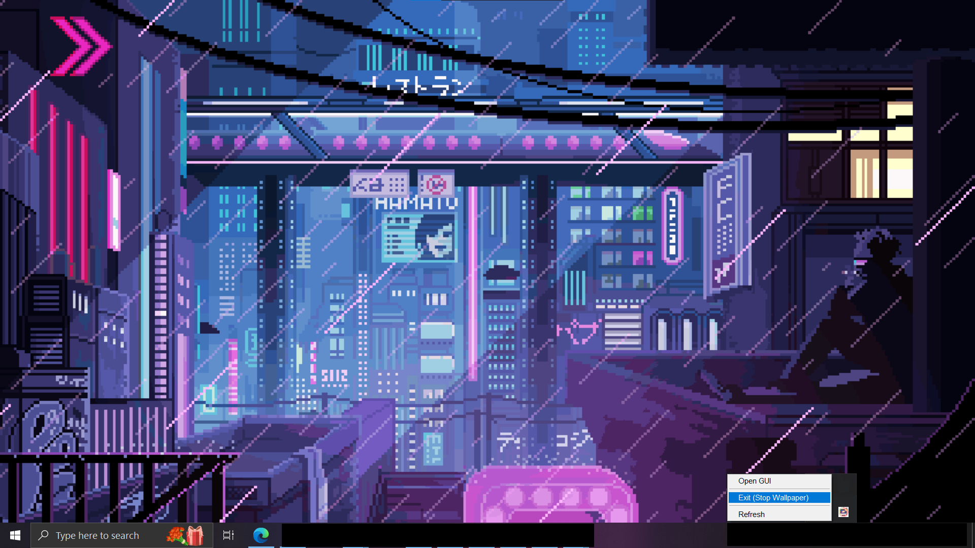 System tray integration and quick access menu for Scene Wallpaper Manager
